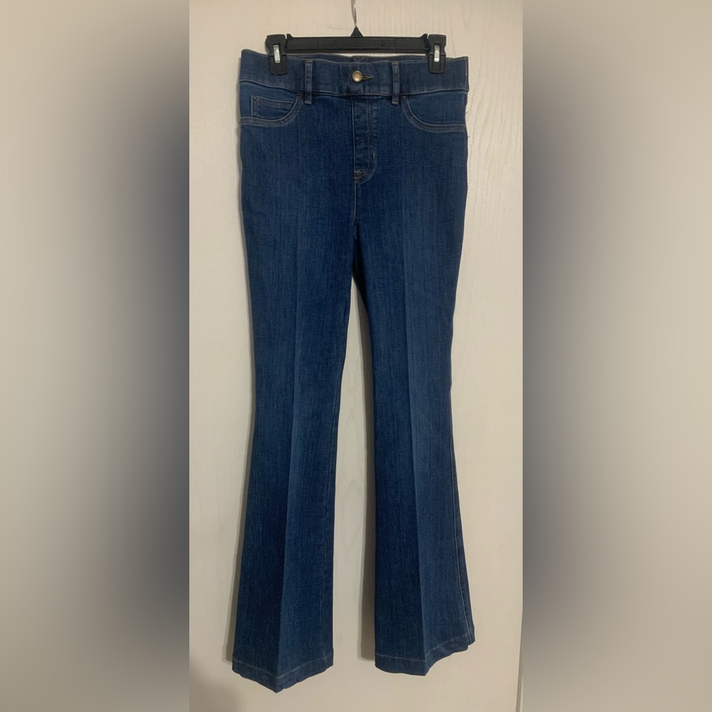 SPANX Women's Flare & Wide Leg Jeans - Dark Blue